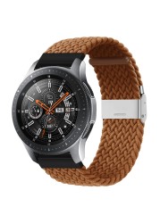 20mm 22mm Huawei Watch Band Length Adjustable Braided Nylon Watchband For Samsung Galaxy Watch Active 2 Watch Strap