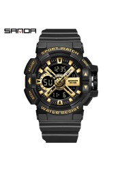 SANDA 2022 Luxury Brand Men Watches Military 50M Waterproof Wristwatch Quartz Watch for Men Clock relogio masculino