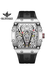 OUPINKE Luxury Brand Men's Mechanical Watches Automatic Swiss Movement Waterproof Sapphire Mirror Men Automatic Watches