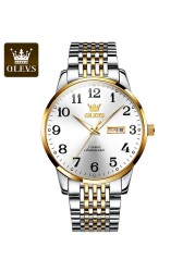 OLEVS Luxury Automatic Watch for Men Mechanical Waterproof Stainless Steel Fashion Top Brand Wristwatches Relogio Masculino