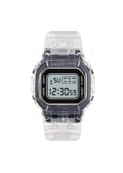 Adjustable Digital Wristwatches for Men Girls Child Trendy BeautyDaily Sports LED Square Waterproof Durable Transparent Watches