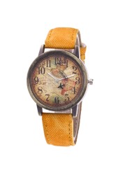 Quartz watch for women and men fashion round dial leather strap wristwatch women business men watches