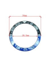 38mm ceramic bezel GMT and diving watch insert for 40mm men's watch watches replacement watch accessories simple dial watch bezel insert