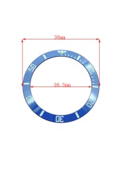 38mm ceramic bezel GMT and diving watch insert for 40mm men's watch watches replacement watch accessories simple dial watch bezel insert