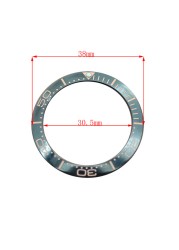 38mm ceramic bezel GMT and diving watch insert for 40mm men's watch watches replacement watch accessories simple dial watch bezel insert