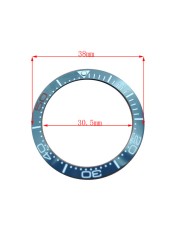 38mm ceramic bezel GMT and diving watch insert for 40mm men's watch watches replacement watch accessories simple dial watch bezel insert