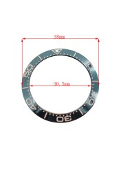 38mm ceramic bezel GMT and diving watch insert for 40mm men's watch watches replacement watch accessories simple dial watch bezel insert