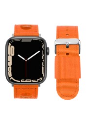 Nylon Strap Fit For Apple Watch iwatch7 High Quality Nylon Watch Strap For Apple Watch 7 6 5 4 3 2 1 Round Hole Waterproof Band