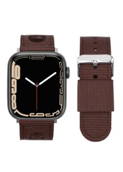 Nylon Strap Fit For Apple Watch iwatch7 High Quality Nylon Watch Strap For Apple Watch 7 6 5 4 3 2 1 Round Hole Waterproof Band