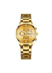 NIBOSI 2021 Women Fashion Watches Luxury Brand Ladies Wristwatches Stainless Steel Waterproof Girl Gift Quartz Watch Female