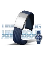 Silicone Rubber Watchband For L-ongines Watch Concas L3.742 642 644 781 Series Men 21mm Black Blue Watch Strap