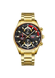 NIBOSI New Luxury Brand Stainless Steel Business Men's Watch Sport Waterproof Date Male Clock 2021 Watches Relogio Masculino