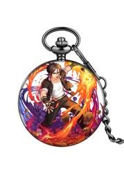 New custom cartoon character style personality nostalgic men's quartz pocket watch with thick chain Valentine's Day gift