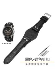 For Fit Fossil FS5088 FS4656 BQ1718 FS4616 4617 JR1401 1437 FTW1163 Watch Band Leather Strap 22 24mm With Strap Tray