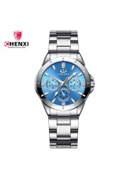 CHENXI Fashion Colors Top Brand Relogio Luxury Women's Watches Casual Waterproof Women's Watch Fashion Dress Rhinestone Watch 2022