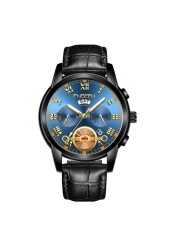 2022 New Fashion Casual Business Men's Charm Watch,Non Mechanical Trend Tourbillon Luxury Multifunctional Quartz Watch Wholesale