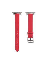 رقيقة جلدية Watchbands ل أبل ووتش سلسلة 7 6 5 4 3 2 SE حزام ل iwatch 38 40 مللي متر 41 مللي متر 42 مللي متر 44 مللي متر 45 مللي متر سوار اكسسوارات