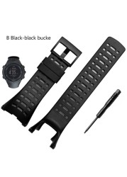 High Quality Rubber Watch Strap for suto Takuno AMBIT 1/2/2S/2R/3 Sport/3 Run/3 top watch outdoor waterproof free tools