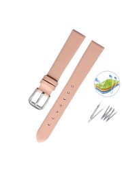 Genuine Leather Watch Band 18*14mm For casio LTP-2069L-4A Watch Strap Port Replacement Women Bracelet Cowhide Accessories Wristband