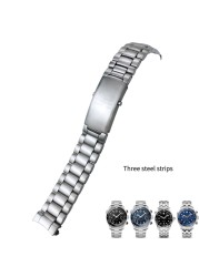 20mm Stainless Steel Watch Band Replacement For Omega 300 Ocean 007 316L Solid 22mm Silver Strap Bracelet Accessories