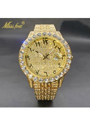 Relogio Masculino Luxury Original Diamond Watch for Male Unique Blue Dial Couple Watches Calendar Waterproof Quartz Watches