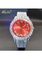 Relogio Masculino Luxury Original Diamond Watch for Male Unique Blue Dial Couple Watches Calendar Waterproof Quartz Watches