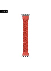 URVOI Braided Band for Apple Watch Series 7 6 SE 5 4 321 Woven Nylon Strap for iWatch Stretchable Replacement Classy Design 40mm