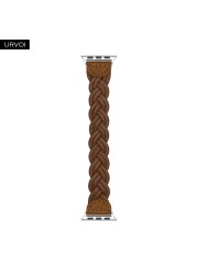 URVOI Braided Band for Apple Watch Series 7 6 SE 5 4 321 Woven Nylon Strap for iWatch Stretchable Replacement Classy Design 40mm