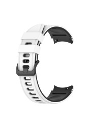 Sports Silicone Strap For Samsung Galaxy Watch Band 4 classic 46mm 42mm Bracelet Galaxy Watch 4 44mm 40mm Curved End Wristbands