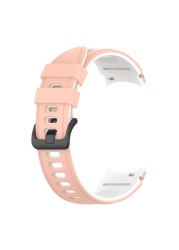 Sports Silicone Strap For Samsung Galaxy Watch Band 4 classic 46mm 42mm Bracelet Galaxy Watch 4 44mm 40mm Curved End Wristbands