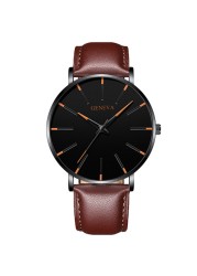 Men Watches 2021 Luxury Male Elegant Ultra Thin Watch Men Business Stainless Steel Mesh Quartz Watch Relogio Masculino Hot Sale