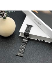 Metal Strap for Apple Watch Band 44mm 42mm 40mm 38mm 41mm 45mm Stainless Steel Bracelet for iWatch Series 7 6 SE 5 3 Accessories