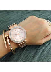 CONTENA الفاخرة حجر الراين ساعة النساء الساعات موضة الذهب المرأة الساعات السيدات ساعة reloj mujer relogio feminino