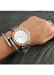 CONTENA الفاخرة حجر الراين ساعة النساء الساعات موضة الذهب المرأة الساعات السيدات ساعة reloj mujer relogio feminino