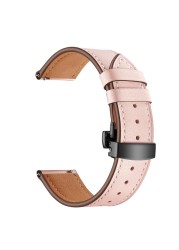 20 22mm Leather Strap For Huawei Watch GT 2 46mm Watch Band For Samsung Galaxy Watch 4 40/44mm Calsssic 46 42mm Active2 Bracelet