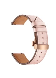 20 22mm Leather Strap For Huawei Watch GT 2 46mm Watch Band For Samsung Galaxy Watch 4 40/44mm Calsssic 46 42mm Active2 Bracelet