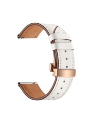 20 22mm Leather Strap For Huawei Watch GT 2 46mm Watch Band For Samsung Galaxy Watch 4 40/44mm Calsssic 46 42mm Active2 Bracelet