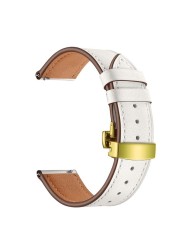 20 22mm Leather Strap For Huawei Watch GT 2 46mm Watch Band For Samsung Galaxy Watch 4 40/44mm Calsssic 46 42mm Active2 Bracelet