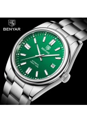 BENYAR New Watch 39mm Mens Watches Brand Luxury Mechanical Wristwatch 10Bar 100M Waterproof Automatic Watch for Men by 5185