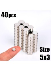 20 50 100pcs 5x2 6x1 6x2 4x2 Neodymium Magnet NdFeB Round Super Strong Permanent Magnetic imanes Disc 4x1 5x3