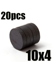 5 10 20pcs/lot 10x3mm 10x4mm 10x5mm Black Small Round Magnet Fridge Ferrite Magnet Round Speaker Permanent Magnet