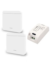 Diese 433Mhz wireless wall switch rf 86 wall panel transmitter safety switch and ac 110v 220v relay interrupt for light