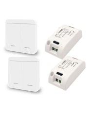 Diese 433Mhz wireless wall switch rf 86 wall panel transmitter safety switch and ac 110v 220v relay interrupt for light