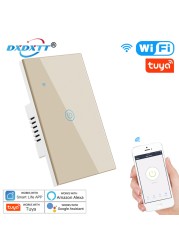 Alexa Smart Switch US/Brazil Tuya Control Works with Google Home Voice Control WiFi Smart Life Home Touch Switch Need Neutral