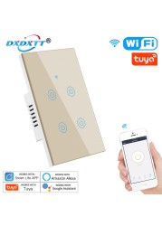 Alexa Smart Switch US/Brazil Tuya Control Works with Google Home Voice Control WiFi Smart Life Home Touch Switch Need Neutral