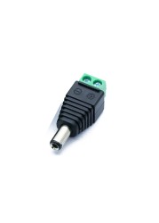 Female Male DC Connector 5.5mm x 2.1mm Power Jack Adapter Connector Cable Connector for LED Strip Security Cameras