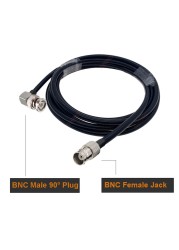 RG223 Coaxial BNC Male to BNC Male Plug RF Cable 50 Ohm Crimp Connector Dual BNC Plug Male Pin Wire Cord 0.5m 1m 2m 5m 10m 20m