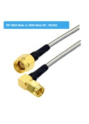 RG402 SMA Male to SMA Male Plug Semi Flexible Silver RG402 Test Cable High Frequency 50ohm 6GHz RF Pigtail Coaxial Cable