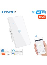 Wifi Smart Boiler Switch Water Heater 20A Tuya EU/US/Brazil Standard App Control Timer Voice Alexa Google Home Luxury Glass