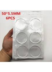 6pcs Transparent Soft Silicone Wall Protector Door Handle Bumper Protective Plug Non-slip Self-adhesive Round Doors Stop Muffler